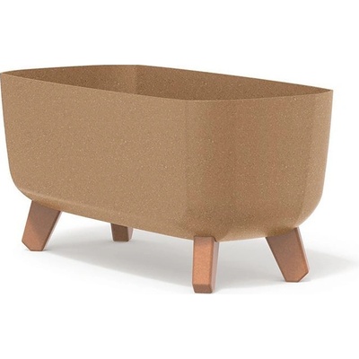 Prosperplast Květináč GRACIA CASE ECO WOOD 39 cm hnědý