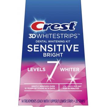 Procter & Gamble, Crest 3D Whitestrips SENSITIVE Bright 28 ks