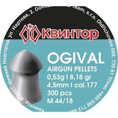 Diabolky Kvintor Ogival 4,5 mm 300 ks