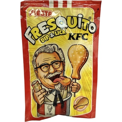 Fiesta Fresquito KFC lízátko s práškem ve tvaru kuřecího stehýnka s colovou příchutí 17 g