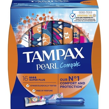 Tampax Compak Pearl Super plus 16 ks