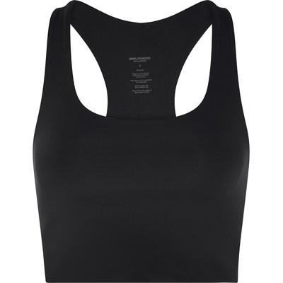 Girlfriend Collective Womens Paloma Non Wired Medium Impact Sports Bra - Black