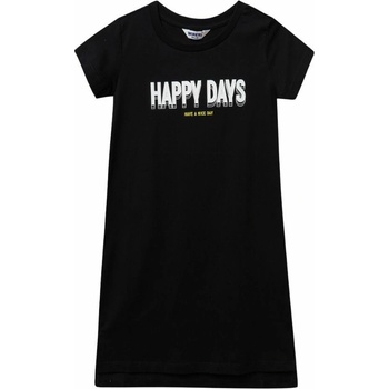 Winkiki dievčenské šaty WJG 41327 čierna