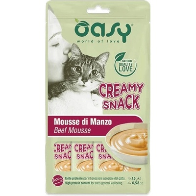 Oasy Creamy Snack Beef 4 x 15 g