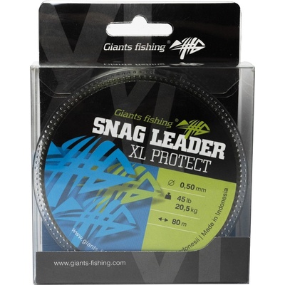 Giants fishing Snag Leader XL Protect Army Green 80 m 0,55 mm 22,7 kg