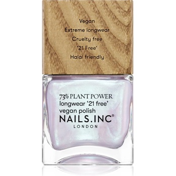Nails Inc. Nails Inc. Plant Power дълготраен лак за нокти цвят Eco Glow 14ml