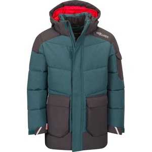 TROLLKIDS Детско зимно яке Trollkids Kid's Norefjell Jacket XT Winter jacket - Midnight Petrol / Black - размер 110 (EU) (703-7239-0314)