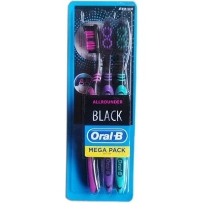 Oral-B Allrounder Black medium 3 ks