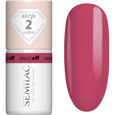 Semilac Easy Off Step 2 gelový lak na nehty s použitím UV/LED lampy odstín Pink Coral 7 ml