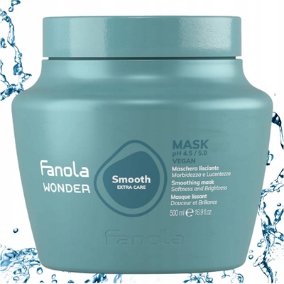 Fanola Wonder Smooth Mask uhladzujúca maska pre neposlušné a krepaté vlasy Wonder Smooth uhladzujúca maska 500 ml