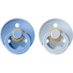 BIBS Colour Natural Rubber Size 2: 6+ months биберон Sky Blue / Baby Blue 2 бр