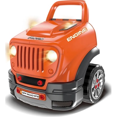 Детски интерактивен автомобил Buba - Motor Sport, оранжев (NEW023259)