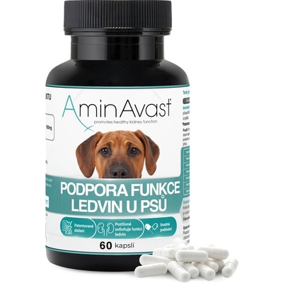 AminAvast Podpora funkce ledvin u psů 60 kapslí