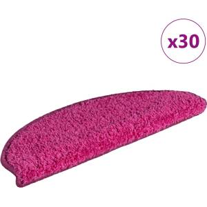 vidaXL Изтривалки за стълби, 30 бр. , 65x21x4 см, розови, полукръгли, големи (3365822)