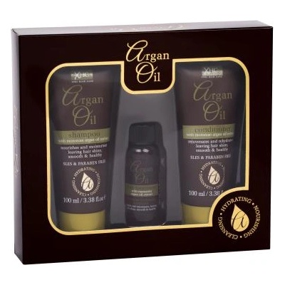 Xpel Argan Oil подаръчен комплект: шампоан 100 ml + балсам за коса(кондиционер) 100 ml + серум за коса 30 ml за жени