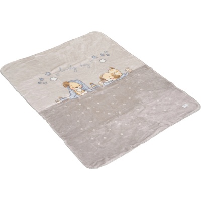Cangaroo Бебешко одеяло Cangaroo - Softy Lovely day, 110 х 140 cm, сиво (111867)