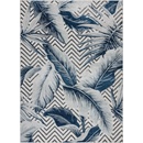 Dywany Łuszczów Botanic 65242 Feathers grey Modrá
