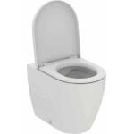Ideal Standard Тоалетна чиния Ideal Standard Ellisse без ринг с бял капак с плавно затваряне (T569401)