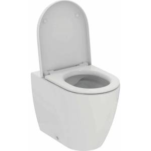 Ideal Standard Тоалетна чиния Ideal Standard Ellisse без ринг с бял капак с плавно затваряне (T569401)