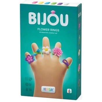 IMC Toys Хей Глина Bijou Цветни пръстени - Направи си сам Комплект пъзели (HCL31001CEE)