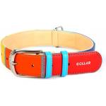 COLLAR Плосък кожен нашийник дъга 46 - 60см, 35мм
