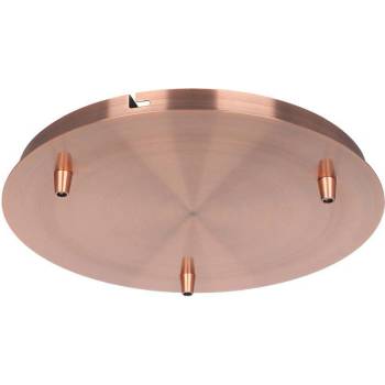 Image 1 of V-TAC Основа Стомана D300*H25mm 3 Отвора Червена Мед - 15349 (15349)