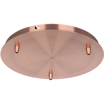 V-TAC Основа Стомана D300*H25mm 3 Отвора Червена Мед - 15349 (15349)