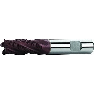 ZPS-FN Fréza válcová čelní ZPS, Z4, DIN 844K, s upnutím weldon, HSSCo8 ,TiAlN,HRUBŠÍ HRUBOVÁNÍ Rozměr: 6x13x57 mm
