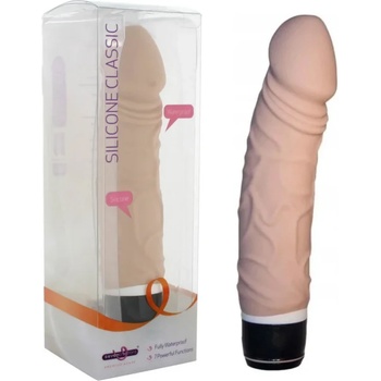 Image 1 of Реалистичен вибратор, класика от силикон, 20см. - Classic Vibrator Nude (SEVCR01397)