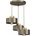 Luminex Пендел MARTI 3xE27/15W/230V месинг/златист (LU9927)