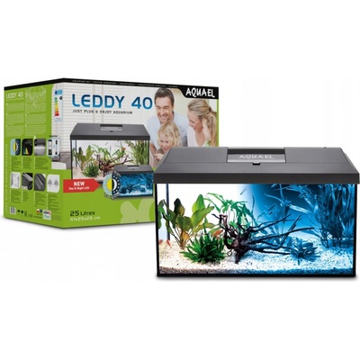 Aquael Leddy LED Day & Night černý 41 x 25 x 25 cm, 25 l