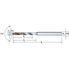 MIKRON TOOL Vrták tvrdokovový crazydrill cool sst-inox 6xd vhm/exedur 102470 5,10, vnitř. chlaz.