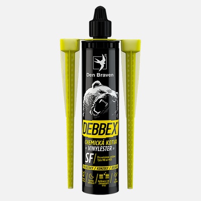 Den Braven Chemická kotva VINYLESTER SF Typ: kartuše, Barva: šedá, Balení (ml): 280 ml – Sleviste.cz