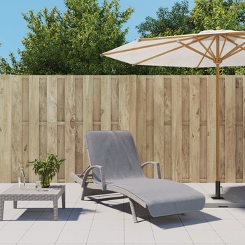 Image 1 of vidaXL Плажни кърпи 2 бр сиви 75x200 см текстил 400 GSM (362672)