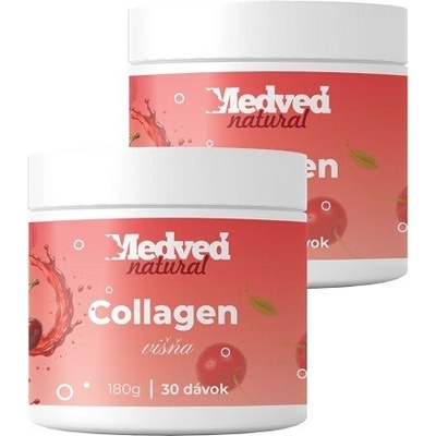 Medveď natural Collagen višňa 2x 180 g