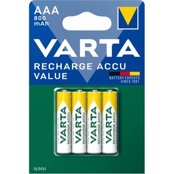VARTA Акумулаторна батерия VARTA 56613101404, HR03, 1.2V, 800mAh, NiMH, 4бр (56613101404)