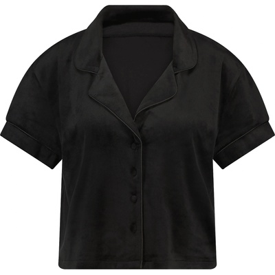 Hunkemöller Тениска за спане черно, размер XL