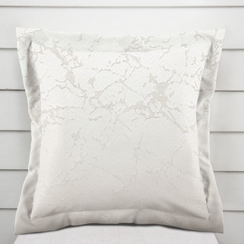 Biante Dekoračná s lemom Parma PM-116 Strieborný mramor na krémovom 30 x 50 cm