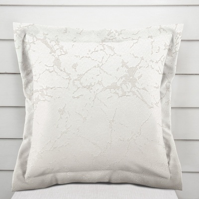 Biante Dekoračná s lemom Parma PM-116 Strieborný mramor na krémovom 50 x 60 cm