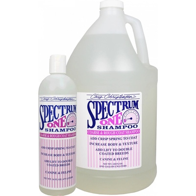 Chris Christensen Šampón pre hrubú srsť SPECTRUM One s riedením 8:1 Spectrum One Coarse and Rough Coat Shampoo 470 ml