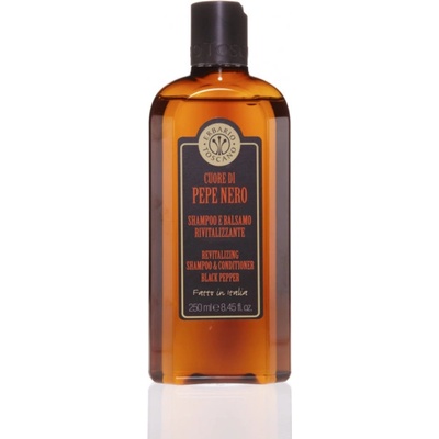 Erbario Toscano regenerační šampon a kondicionér Černý pepř 250 ml