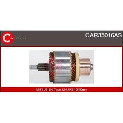 Rotor, štartér CASCO CAR35016AS