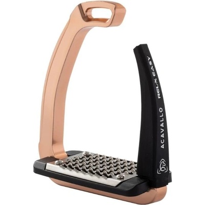 ACAVALLO Bezpečnostní třmeny Rel-X Easy rosegold – Zboží Mobilmania