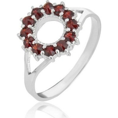Český Granát Jan Kos jewellery Stříbrný prsten 32106840