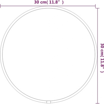 Image 1 of vidaXL Стенно огледало злато Ø 30 см кръгло (348179)