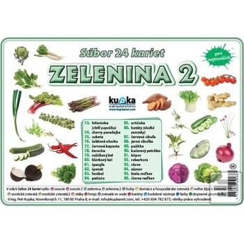 Kupka Petr Súbor 24 kariet - zelenina 2