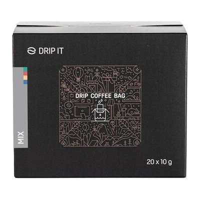 Drip it Káva ve filtru Mix kolekce 4 druhů kávy 20 x 10 g