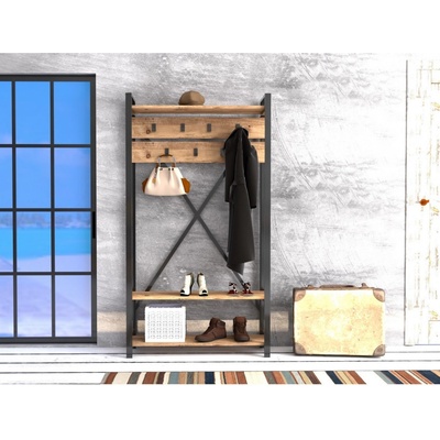 Asir Předsíňová stěna ALFA borovicečerná – Zboží Dáma