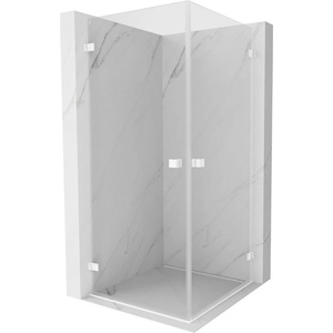 Mexen Lunar-B Duo душ кабина врати 95 x 95 см, прозрачна, бяла - 832-095L-095P-20-00 (832-095L-095P-20-00)