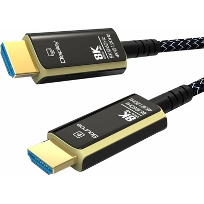 PremiumCord Ultra High Speed HDMI 2.1 Optical fiber 8K 8K 5 m Видео кабел (KPHDM21T05)